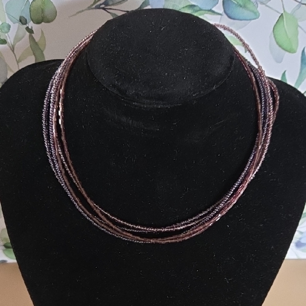Elegant Multi-Strand Beaded Necklace